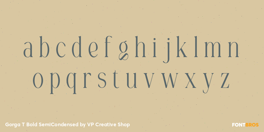Gorga T Bold SemiCondensed Font Poster #3
