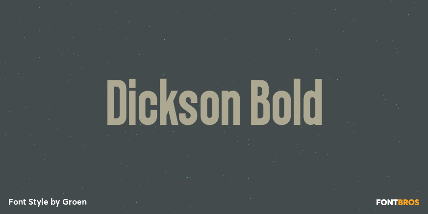 Dickson Bold Font Poster #1