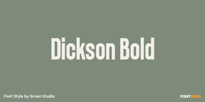 Dickson Bold Poster
