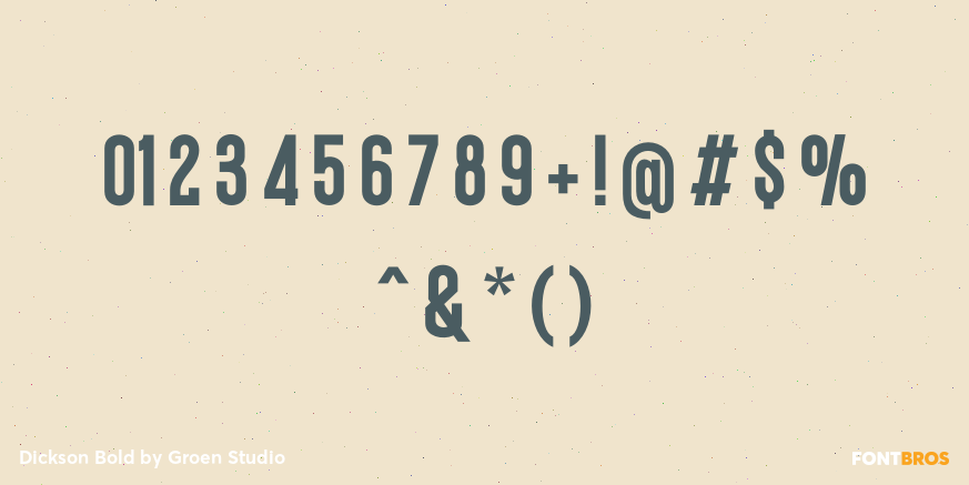 Dickson Bold Font Poster #4