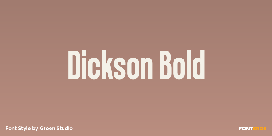 Dickson Bold Poster