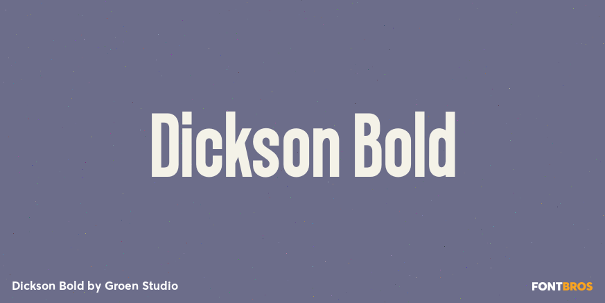 Dickson Bold Poster