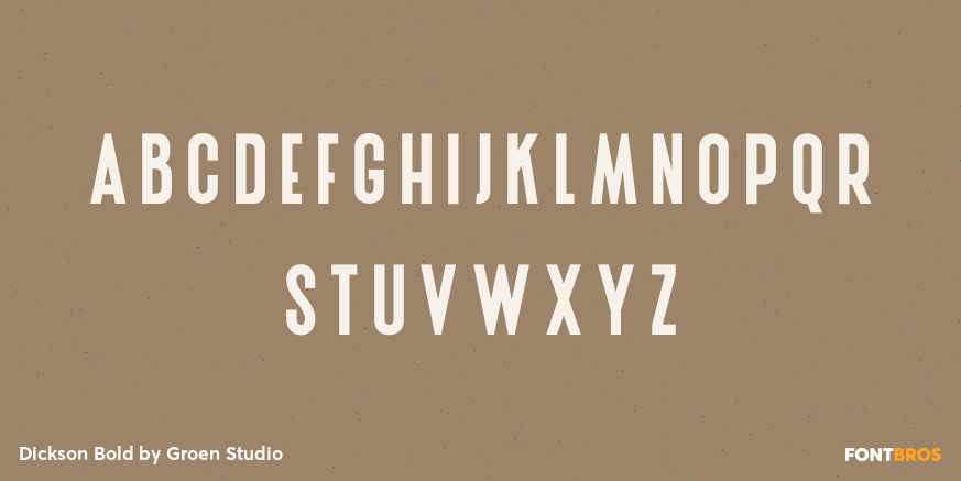 Dickson Bold Font Poster #2