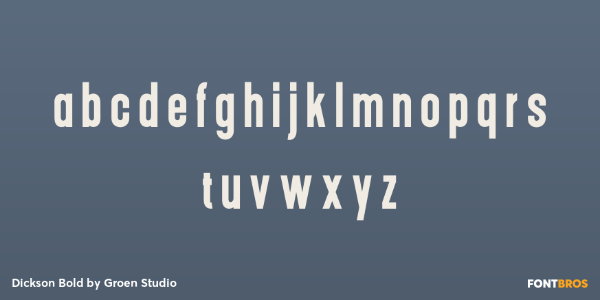 Dickson Bold Font Poster #3