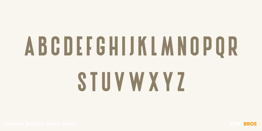 Dickson Bold Font Poster #2