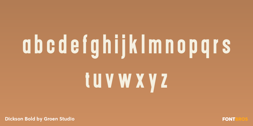 Dickson Bold Font Poster #3