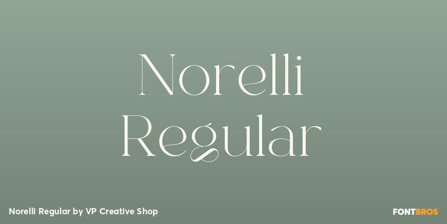Norelli Regular Font Poster #1