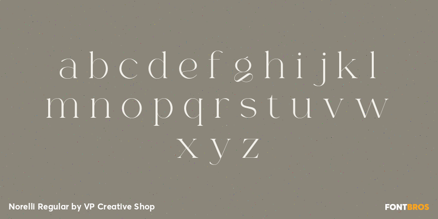 Norelli Regular Font Poster #3