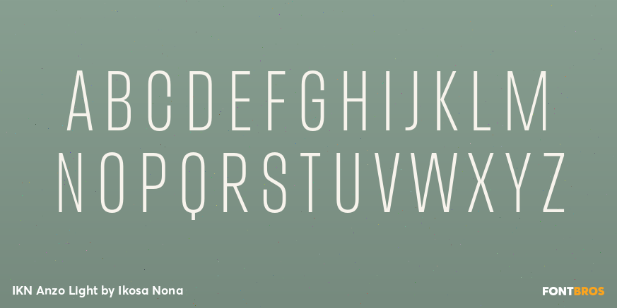 IKN Anzo Light Font Poster #2