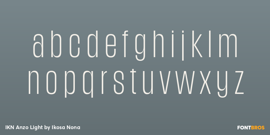 IKN Anzo Light Font Poster #3