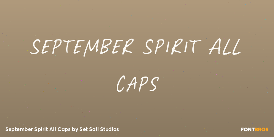 September Spirit All Caps Font Poster #1