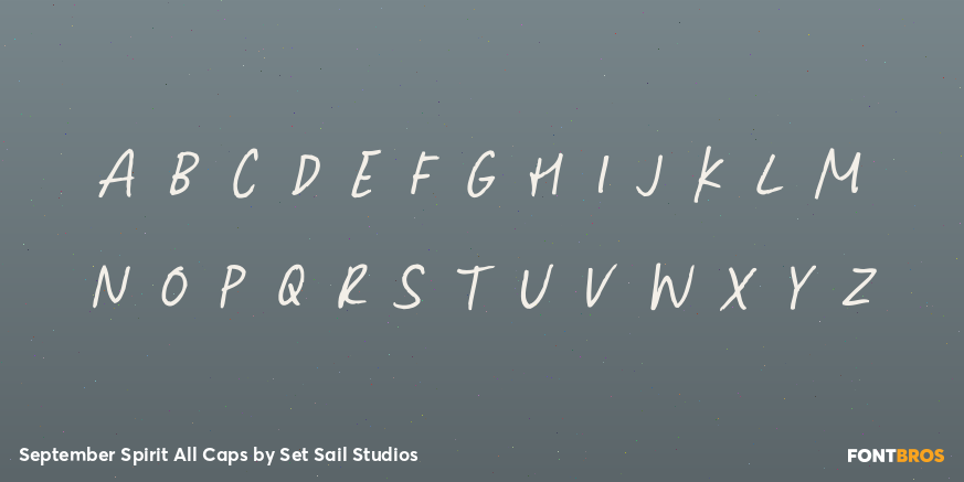 September Spirit All Caps Font Poster #2