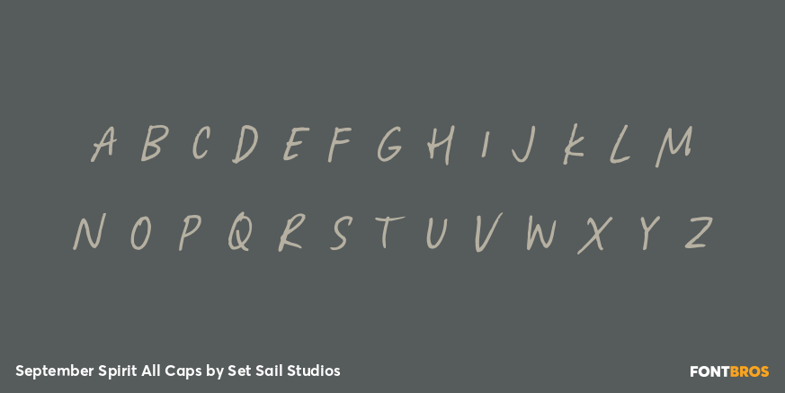 September Spirit All Caps Font Poster #3