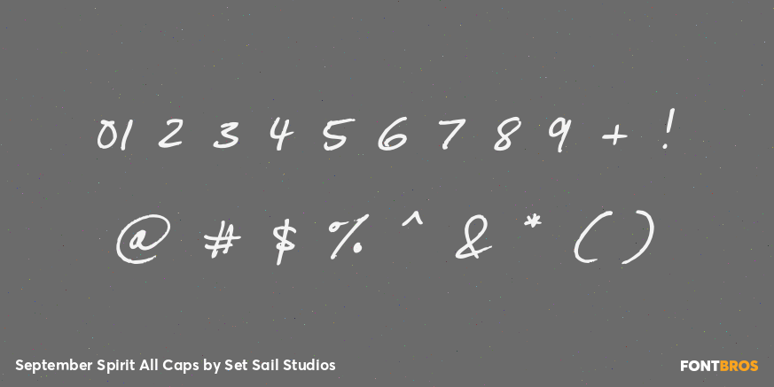 September Spirit All Caps Font Poster #4