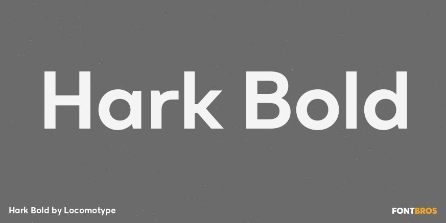 Hark Bold Font Poster