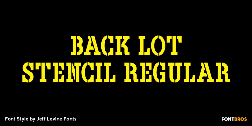 Back Lot Stencil Regular Poster