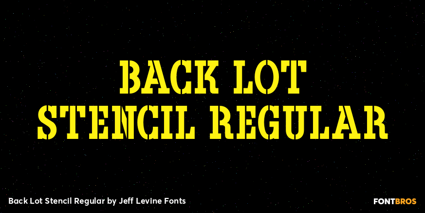 Back Lot Stencil Regular Poster