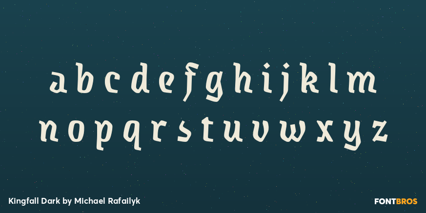 Kingfall Dark Font Poster #1