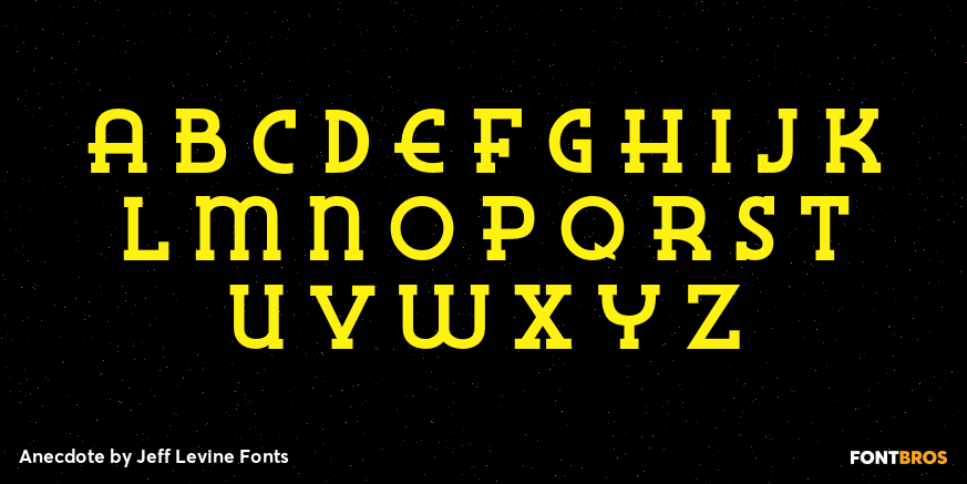 Anecdote Font Poster #2