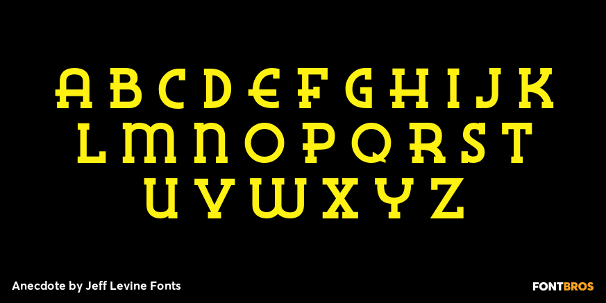 Anecdote Font Poster #3