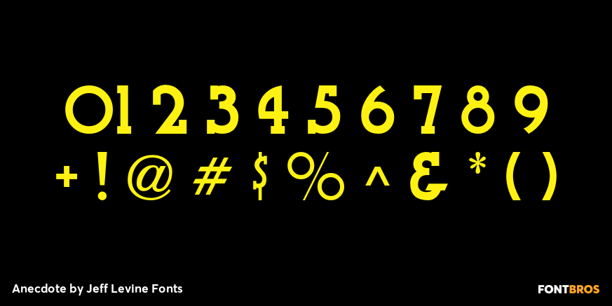 Anecdote Font Poster #4