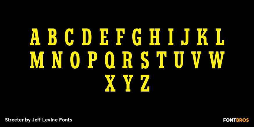 Streeter Font Poster #2