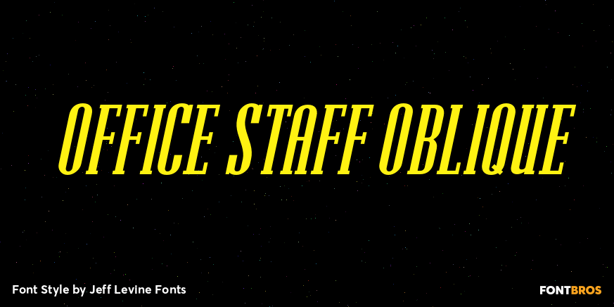 Office Staff Oblique Poster