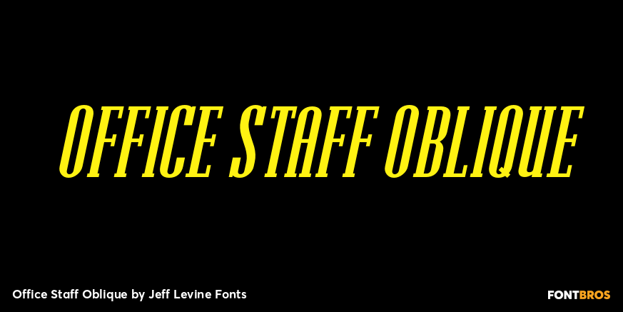 Office Staff Oblique Poster