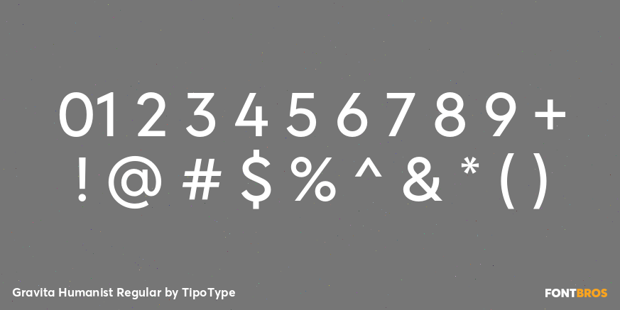Gravita Humanist Regular Font Poster #1