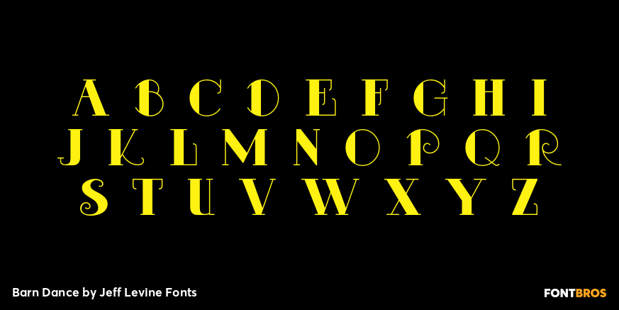 Barn Dance Font Poster #3