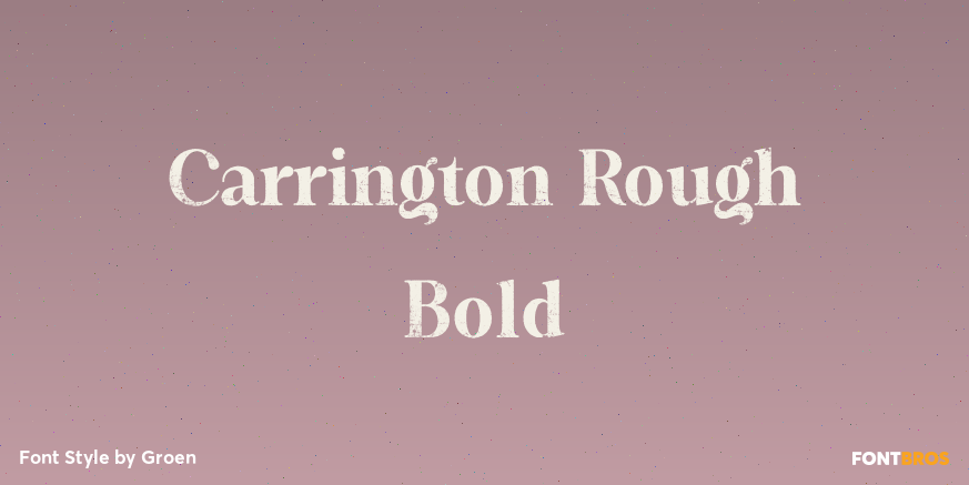 Carrington Rough Bold Poster