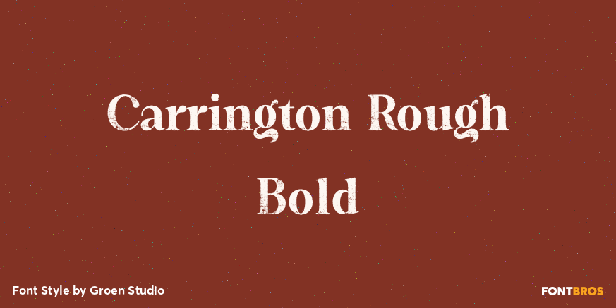 Carrington Rough Bold Poster