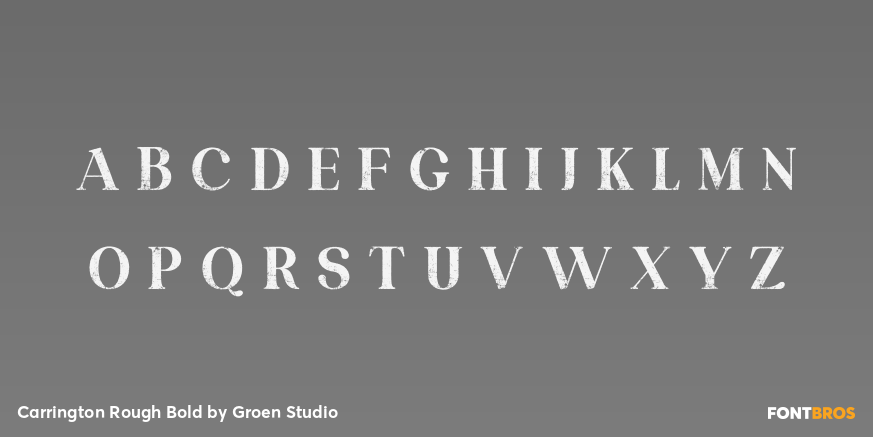 Carrington Rough Bold Font Poster #2