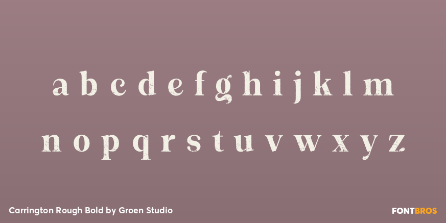 Carrington Rough Bold Font Poster #3
