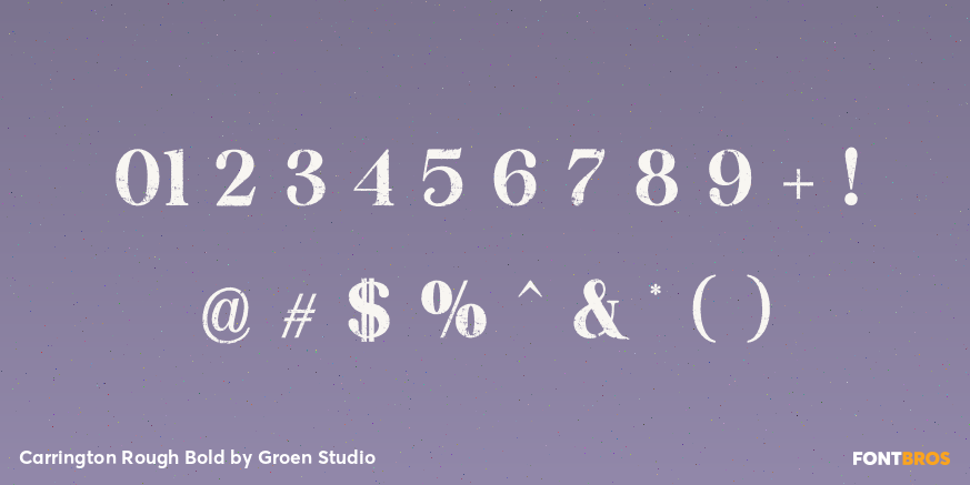 Carrington Rough Bold Font Poster #4