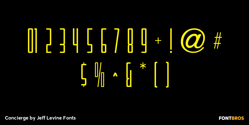 Concierge Font Poster #4