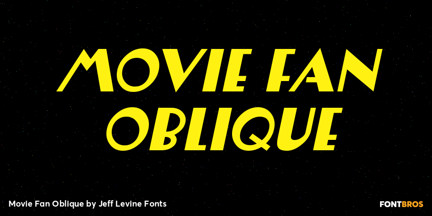Movie Fan Oblique Poster