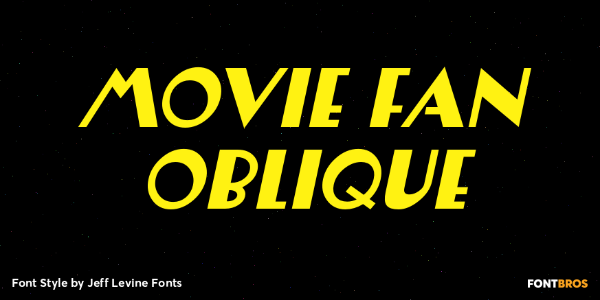 Movie Fan Oblique Poster