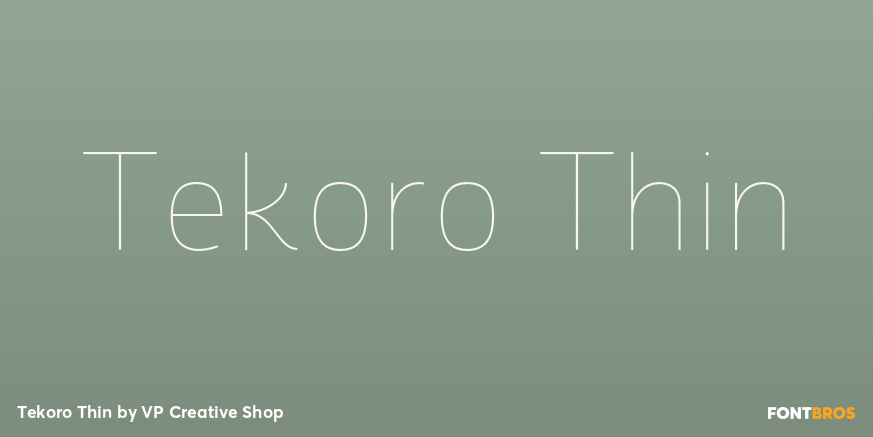 Tekoro Thin Poster