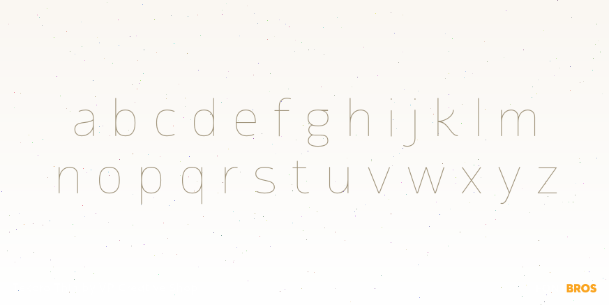 Tekoro Thin Font Poster #3