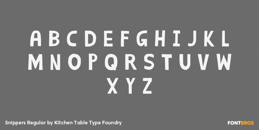 Snippers Regular Font Poster #3