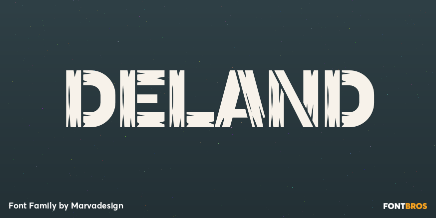 Deland Font Poster