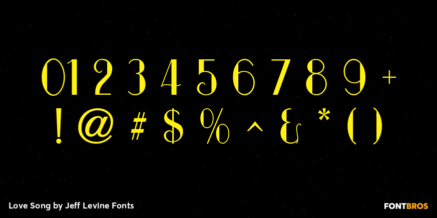 Love Song Font Poster #1