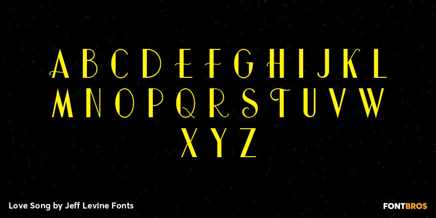 Love Song Font Poster #1