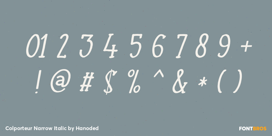 Colporteur Narrow Italic Font Poster #4