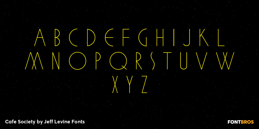 Cafe Society Font Poster #2