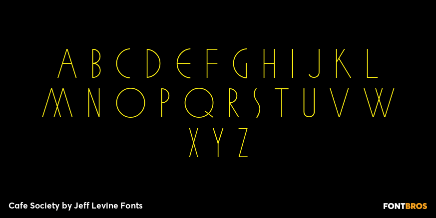 Cafe Society Font Poster #3