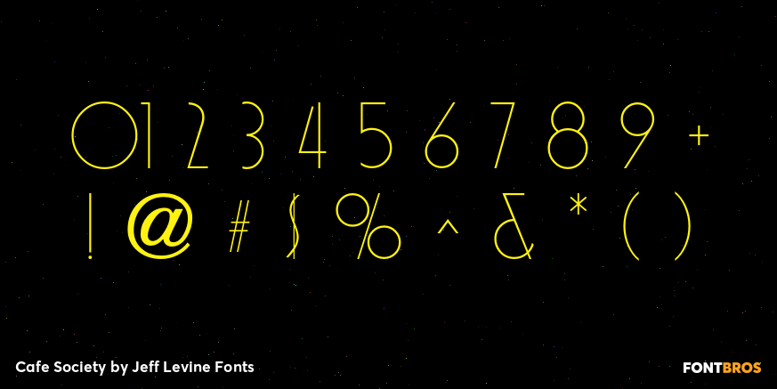 Cafe Society Font Poster #4