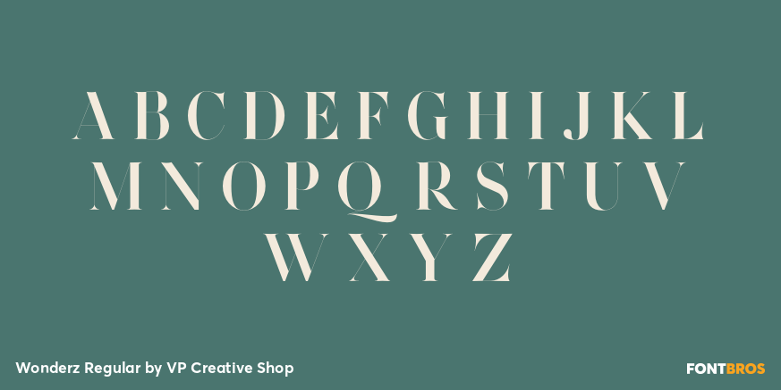 Wonderz Regular Font Poster #2