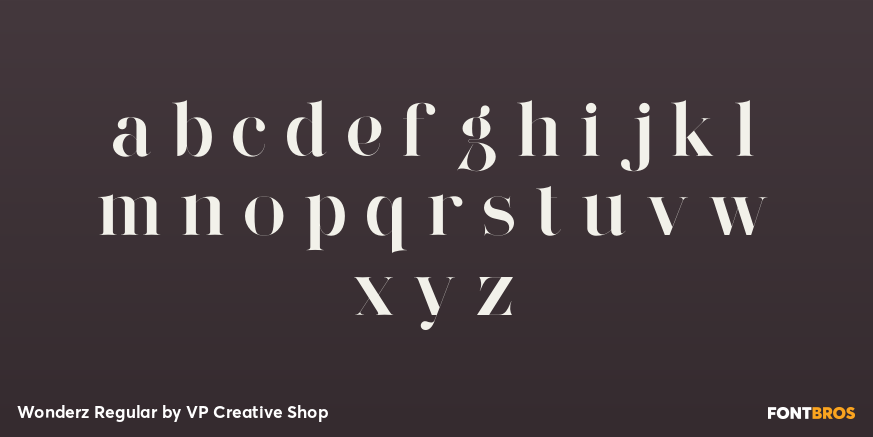 Wonderz Regular Font Poster #3